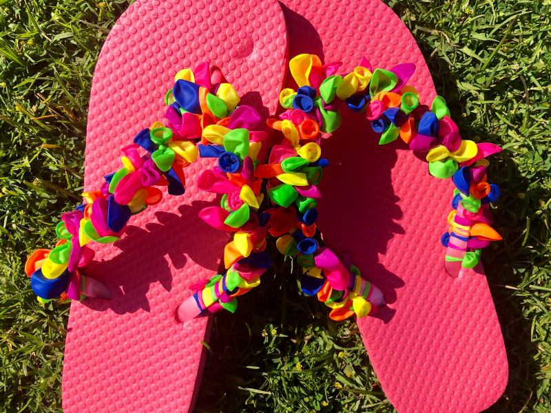 Water Balloon Flip Flops