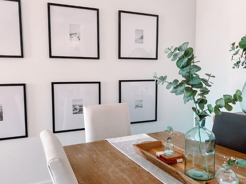 Cheap DIY Oversized Mat Frame Tutorial to Create a Gallery Wall on a Budget