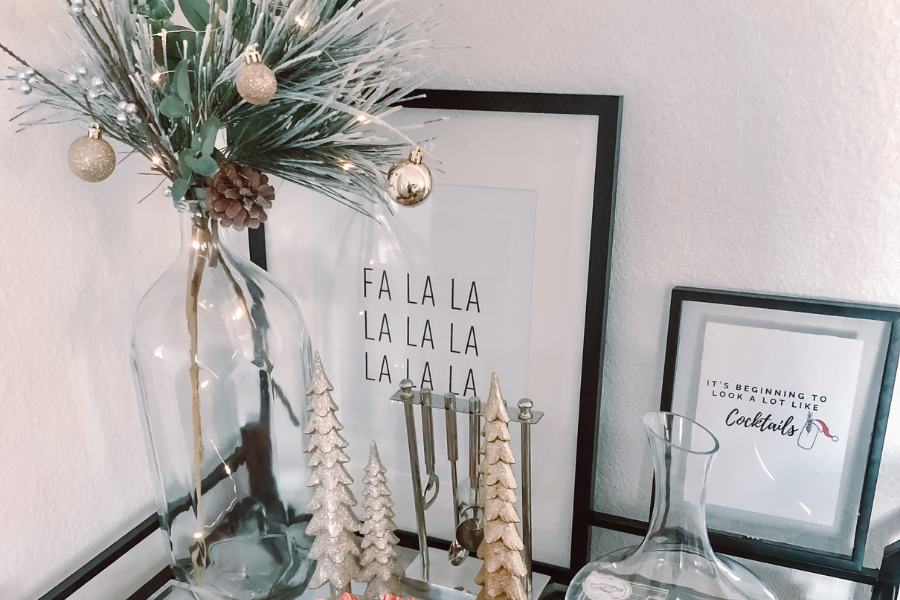 Christmas Bar Cart Ideas