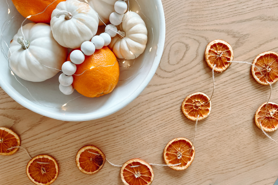 How To Make Orange Garland